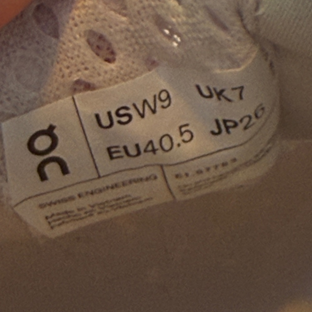 Women’s On Cloud Cloudmonster sneakers Frost/Acacia 9 - Picture 7 of 8